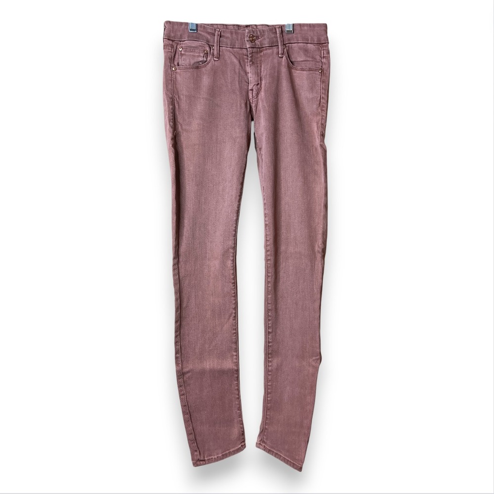 Mother‎ The Looker Skinny Jeans Women's 28 Mauve Pink Stretch Denim USA Made